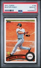 PRESALE: 2011 Topps - Buster Posey #198 Topps All-Star Rookie Cup (RC) PSA 10