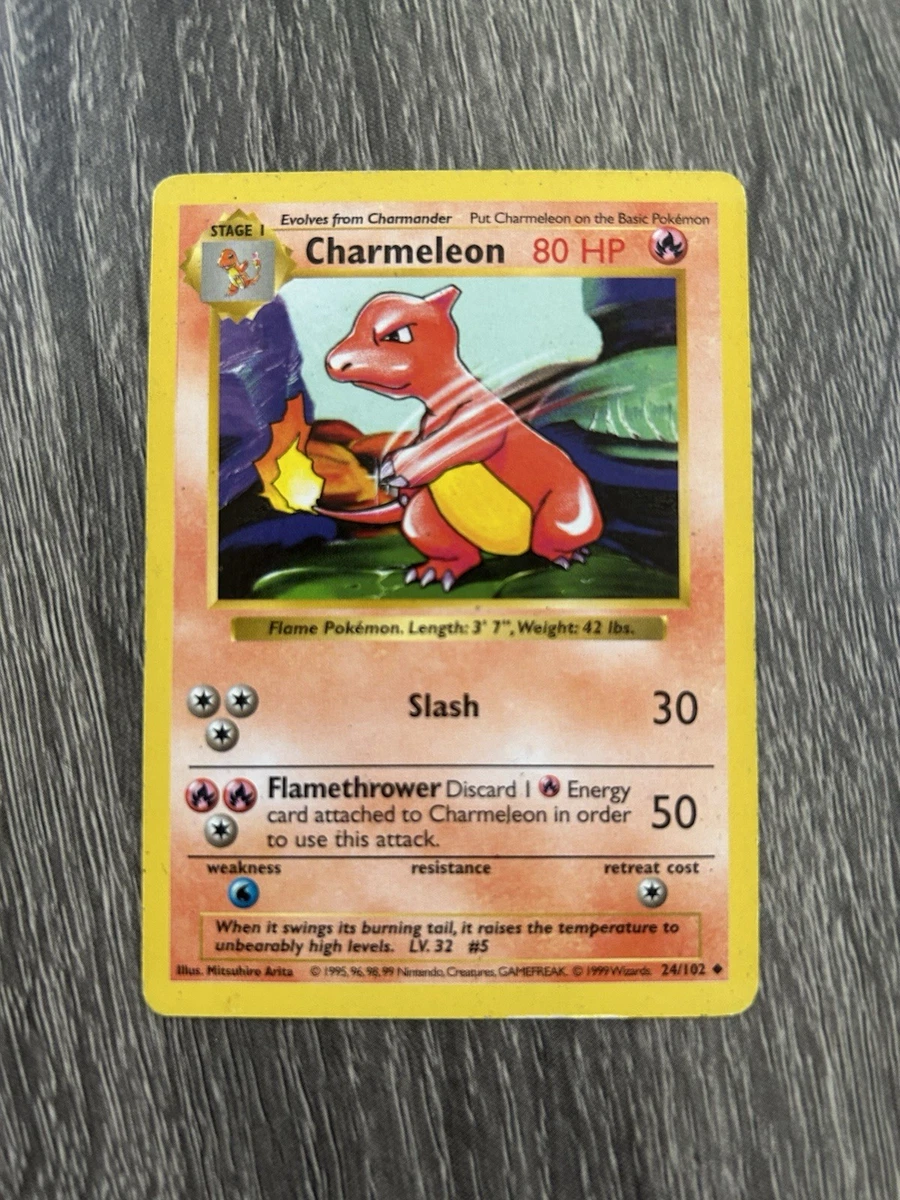 Charmeleon Pokémon TCG Shadowless Individual Collectible Card Game