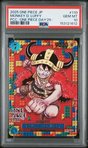2025 ONE PIECE JAPANESE PREMIUM COLLECTION OP DAY'25 #110 MONKEY D. LUFFY PSA 10