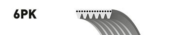 Gates Keilrippenriemen Micro-V® 6PK1445-image