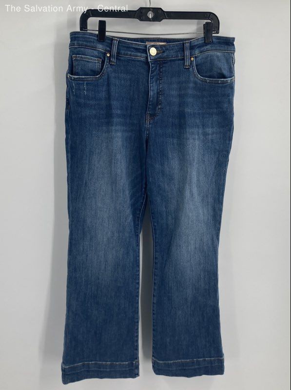 KUT From The Kloth Womens Blue Medium Wash 5-Pocket Design Cropped Jeans Sz 12P