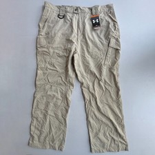 Under Armour Tactical Cargo Pants Mens 42x32 Ripstop Nylon Desert Tan NWT