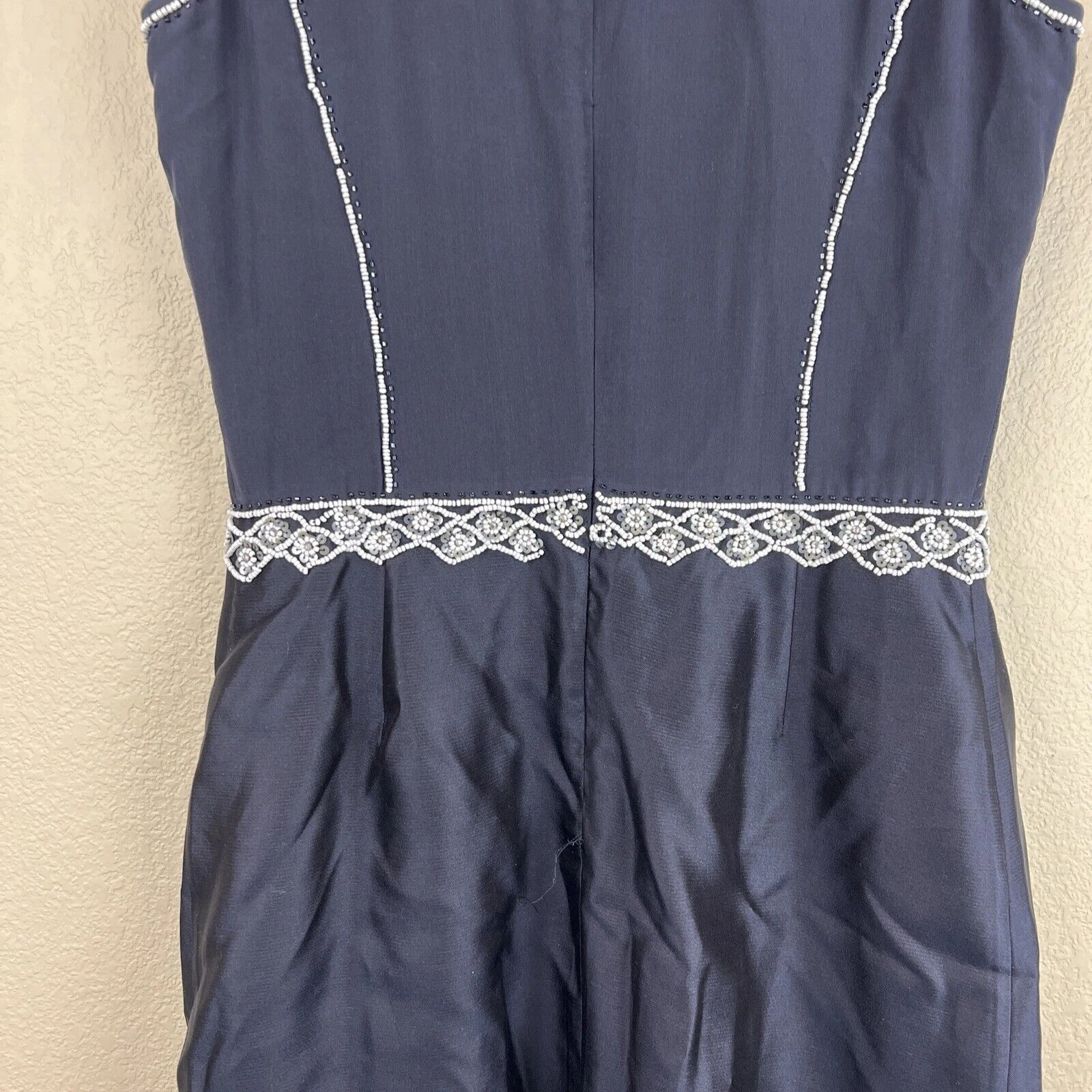 Abito Tory Burch donna 2 perline blu necessita di riparazione