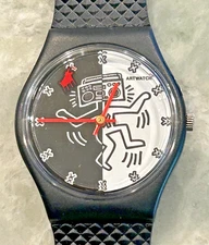 Keith Haring - Mr Boombox Man  - Barking Dog Second Hand - Art Watch
