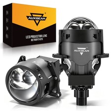 Auxbeam 3 Bi Led Projector Lens Dual Laser Led Headlight 160w 6000k Retrofit