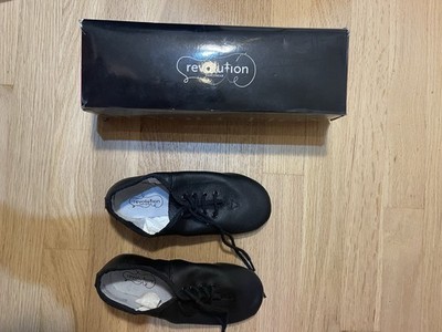 Revolution Dancewear Premium Split Sole Jazz Shoe 421  Black Size 4.0 CHILD