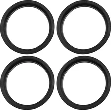 Car Hub Centric Rings Wheel Bore Center 57.1Mm ID to 66.6Mm OD - 4Pcs Black Plas