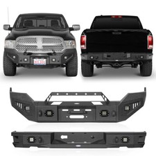 Bumpers Reinforcements W Winch Plate Fit 2013-2018 Dodge Ram 1500frontrear