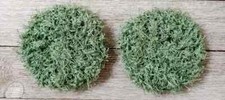 crochet handmade kitchen reusable dish scrubbies sponge green tea 3 inch