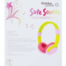 Gabba Goods Safe Sounds Volume Limited Kids Headphones NEW