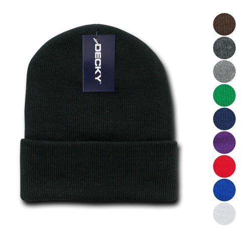 Decky Beanies Cuffed Knit Ski Skull 