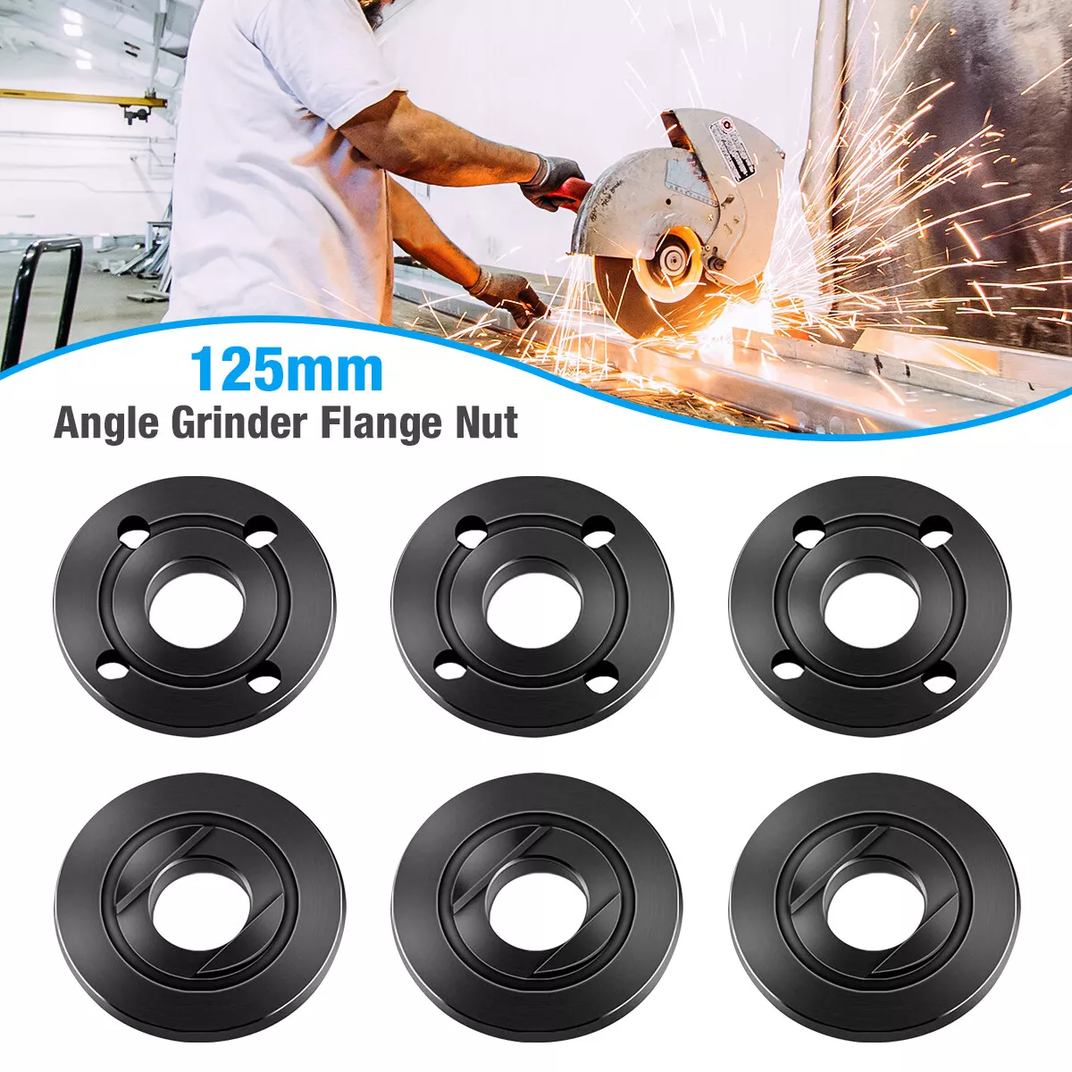 6Pcs Angle Grinder Flange Nut 5 8 for Dewalt for Ryobi for Makita