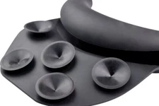Salon Silicone Shampoo Bowl Neckrest with Secure Suction Cups in Black