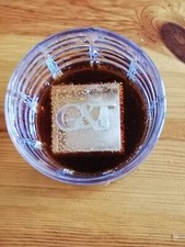 Personalised Silicone Cocktail Ice Cube Mould, Custom MONOGRAM Initial/Logo/Text