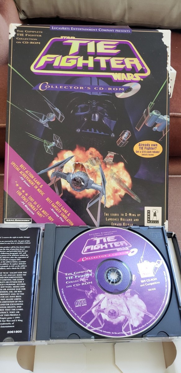 Jeu PC Star Wars Tie Fighter + X-Wing Collector Big Box FR, LucasArts, Bon état, Boîte Collector
