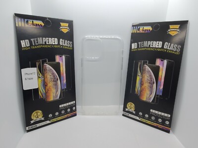 FOR IPHONE 12,12 Pro 6.1 Crystal Clear Case Transparent + 2 Screen Protector