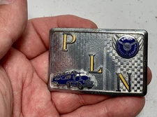 Vintage Safety Courtesy Dispatch  Award Belt Buckle By Hook-Fast 1950s