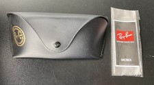 Ray Ban Luxottica Sunglasses Case Black CASE ONLY W/ Cleaning Cloth  Booklet