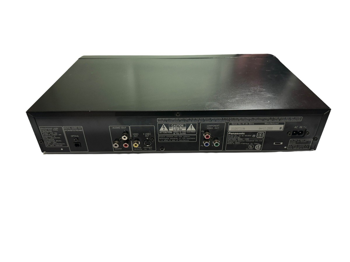 Panasonic DVD-RV30 Video DVD / CD / DVD Player Remote
