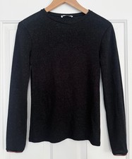 EUC! Zara Black Silver Shiny Shimmer Metallic...