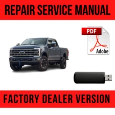 Ford F250 F350 F450 F550 Super Duty 2023-2025 Factory Repair Manual USB