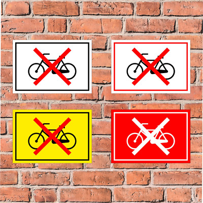 Schild Bitte keine Fahrräder abstellen!- in 4 Größen - S00050-050