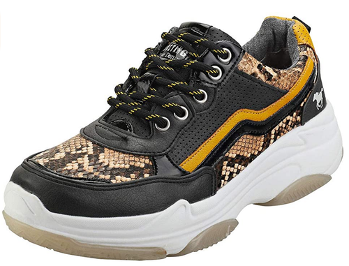 mustard chunky trainers