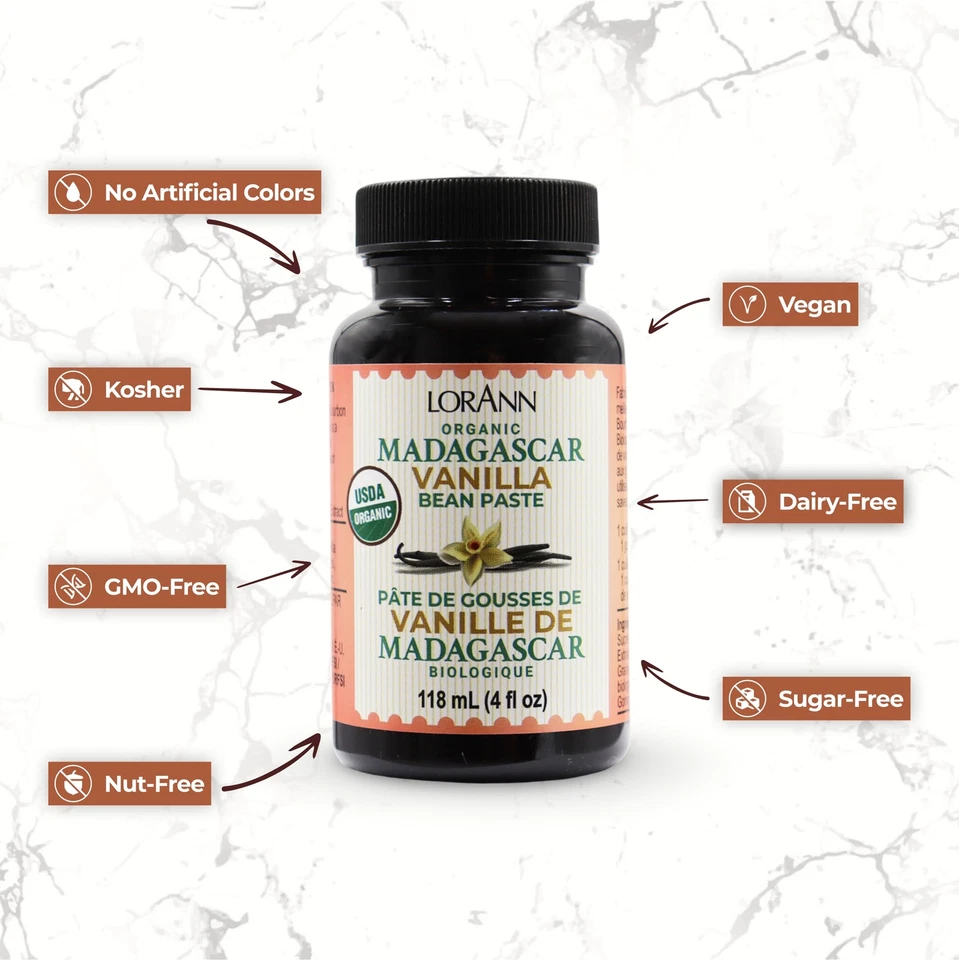 Natural Vanilla Bean Paste 4 Fl Oz Concentrated Flavor for Baking Cooking - Image 4 of 4