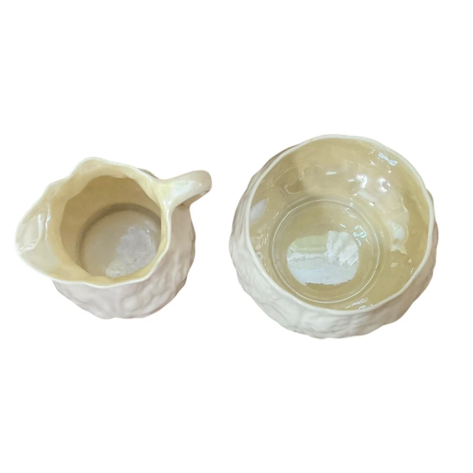 Crema y azucarero Belleek Irish Lotus 3ª marca Foto 4 de 4