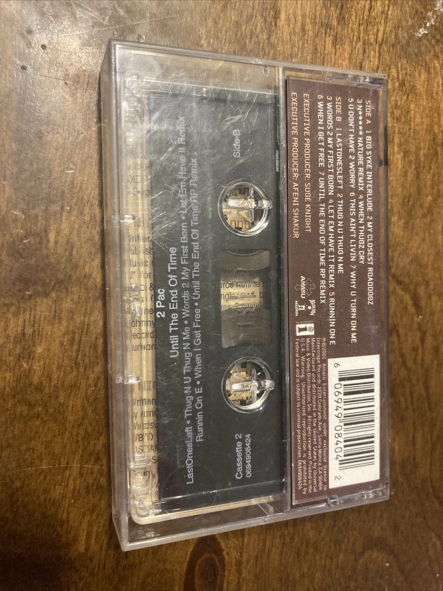 2Pac Tupac Until The End Of Time Cassette Tape 2 2001 Rap Hip Hop rare