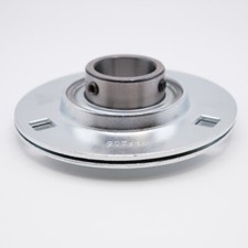 SBPF206-18 Press Steel 3-Bolt Flange Set Screw Bearing Shaft Size 1-1/8