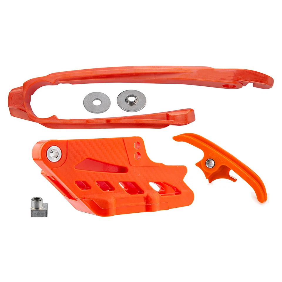 Orange Chain Guide and Slider Kit For KTM 150 250 350 For HUSABERG FE 250 350 - Image 2 of 4