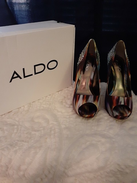 aldo rhinestone heels