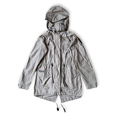 Columbia Jacket Women Sz S Gray Full Zip Lightweight Hooded