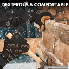 Vgo 1Pair -4 Thinsulate C100 Winter Waterproof Light Duty Glove GA9603FW XL