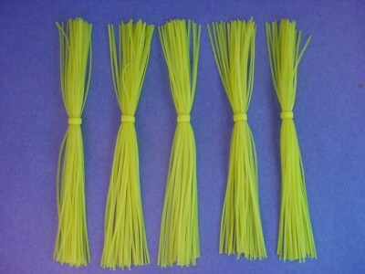 5 Gonna In Silicone Solido Chartreuse #5-93 – Per Spinnerbait Buzzbait Jig – Esca Bass Fishing