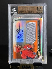 2012 Finest rookie jumbo relic auto orange refr. Bryce Harper /99 bgs 9.5 auto 9
