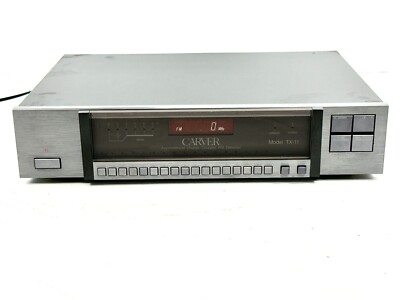 Vintage Carver TX-11 Quartz Synthesized Stereo AM/FM Tuner €Power