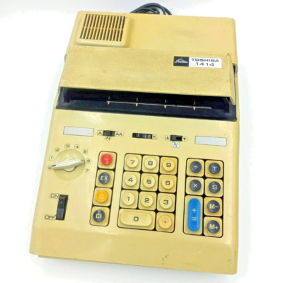 Calculator Toshiba BC-1414; 1970s; Vintage; Pre-owned; Very good