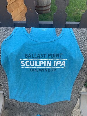 2 FOR 1! BRAND NEW Ballast Point Brewing Sculpin IPA Beer Tank Top Shirt - XS