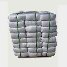 Recycled Gray Knit T-Shirt Cotton Cleaning Rags 600 lbs. Pallet 24x25 lbs. Bags