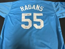 Cole Ragans Kansas City Royals Auto Signed Custom Jersey Beckett Holo Lt Blue .