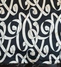 Lovely Black/White Silk Charmeuse - Designer Nanette Lepore Overstock
