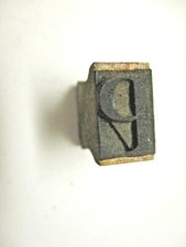 Rubber Hand Stamp Wood Handle Capital Letter P Teacher Store Office Desk Vintage
