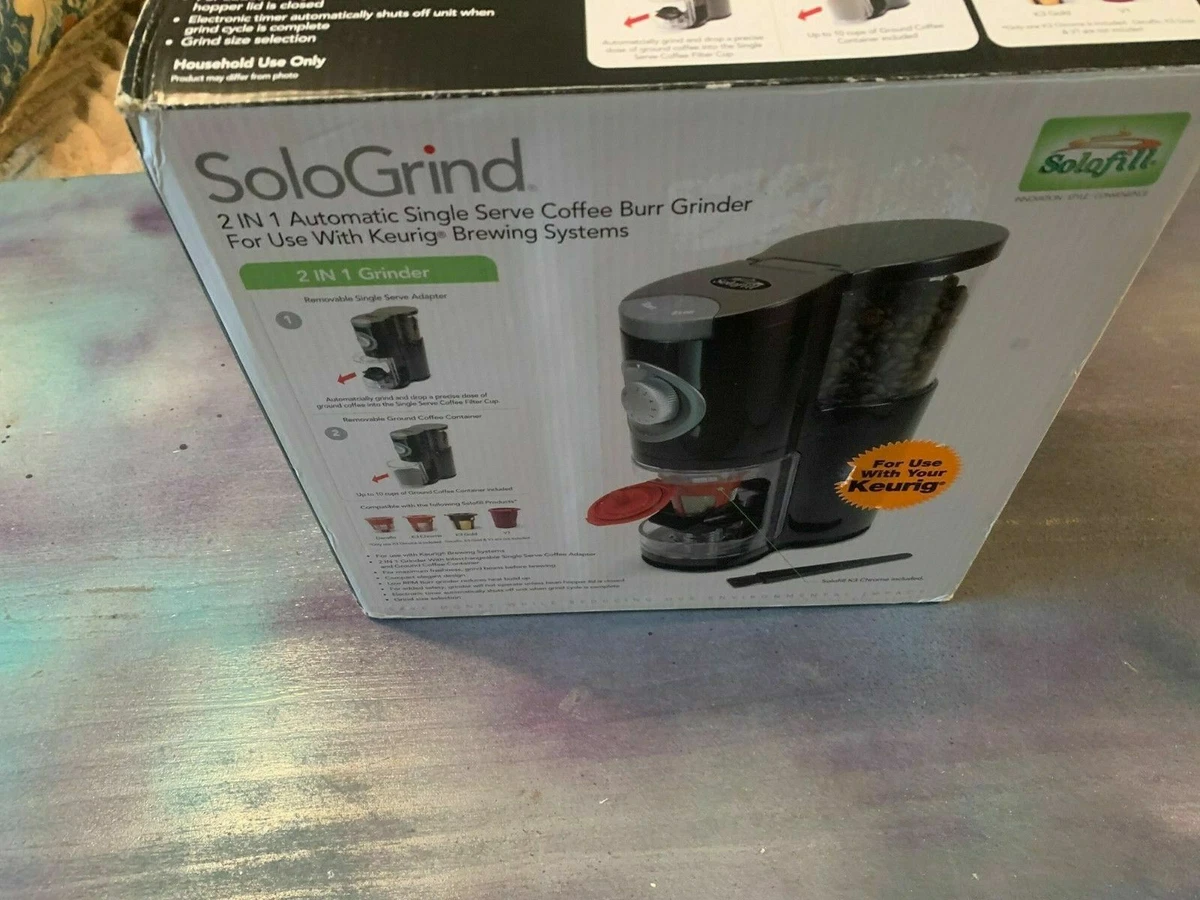 Solofill SoloGrind 2in1 Automatic Single Serve Coffee, 59 OFF
