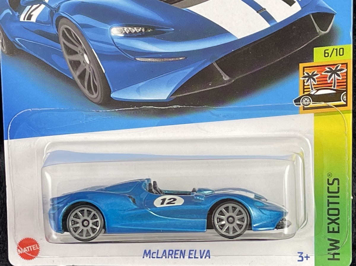 Hot Wheels 2023 HW Exotics 6/10 Blue McLaren Elva New For 2022 | eBay