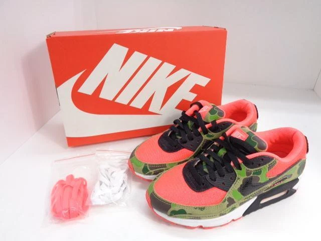 NIKE AIR MAX 90 DUCK CAMO 77-AM2306-143 US6.5 24.5cm Sneaker pink