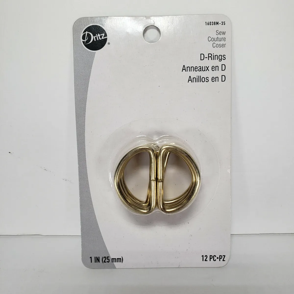 Dritz D Rings 1 inch 12 pieces Sew Couture Belts