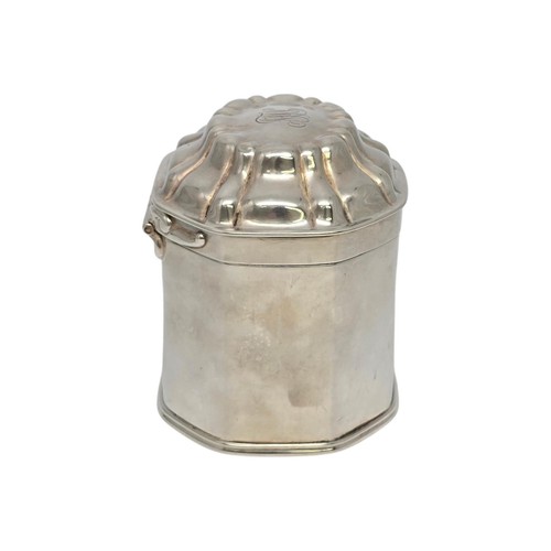 Tiffany & Co Sterling Silver Gold Wash Interior Tea Caddy Box w/Mono #20376 - Picture 5 of 10