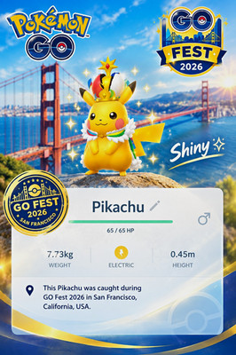  Pokémon GO GO Fest | Non Shiny Pikachu | San Franzisco Background  